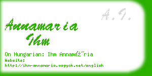 annamaria ihm business card
